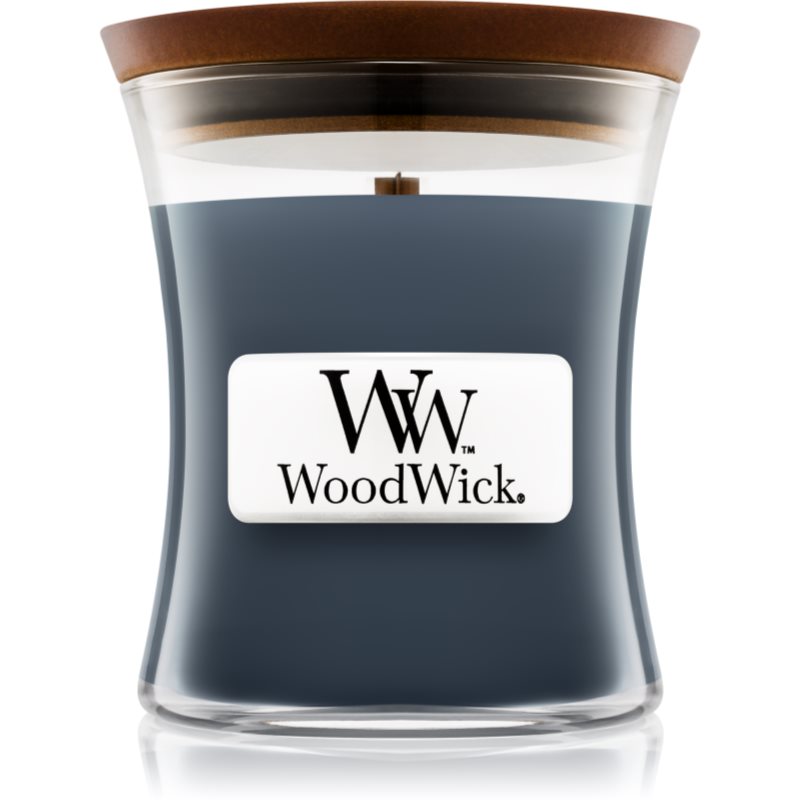 Woodwick Evening Onyx kvapioji žvakė medinė dagtis 85 g