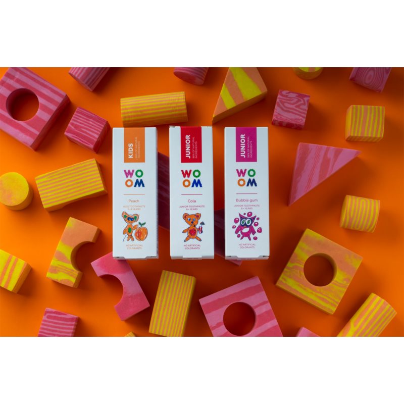 WOOM Kids Peach Toothpaste For Children 50 Ml