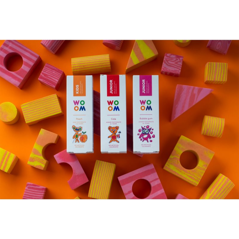 WOOM Junior Bubblegum Toothpaste For Children 50 Ml