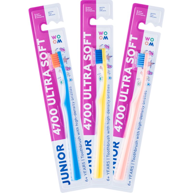 WOOM Toothbrush Junior 4700 Ultra Soft зубна щітка для дітей від 6 років ультра м'яка 1 кс