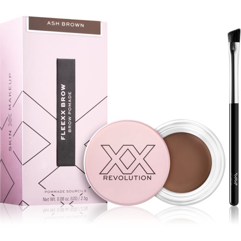 

XX by Revolution FLEXX BROW стійкий гель для брів зі щіточкою відтінок Ash Brown