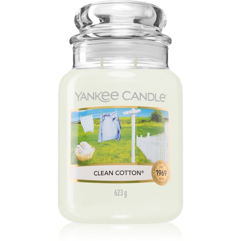 Yankee Candle Clean Cotton vonná svíčka 623 g