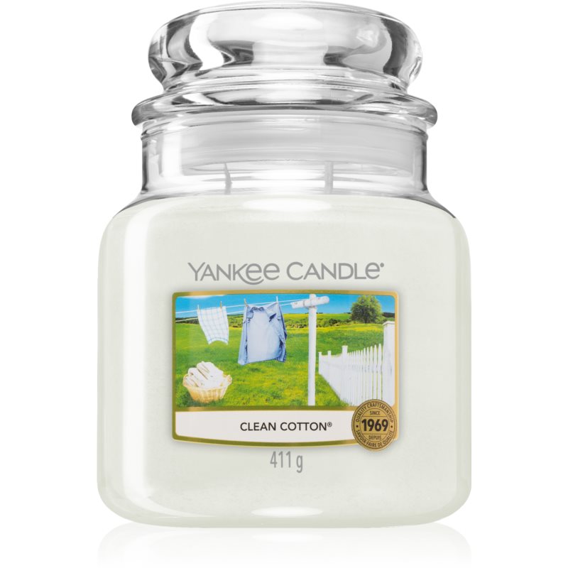 Yankee Candle Clean Cotton aроматична свічка 411 гр