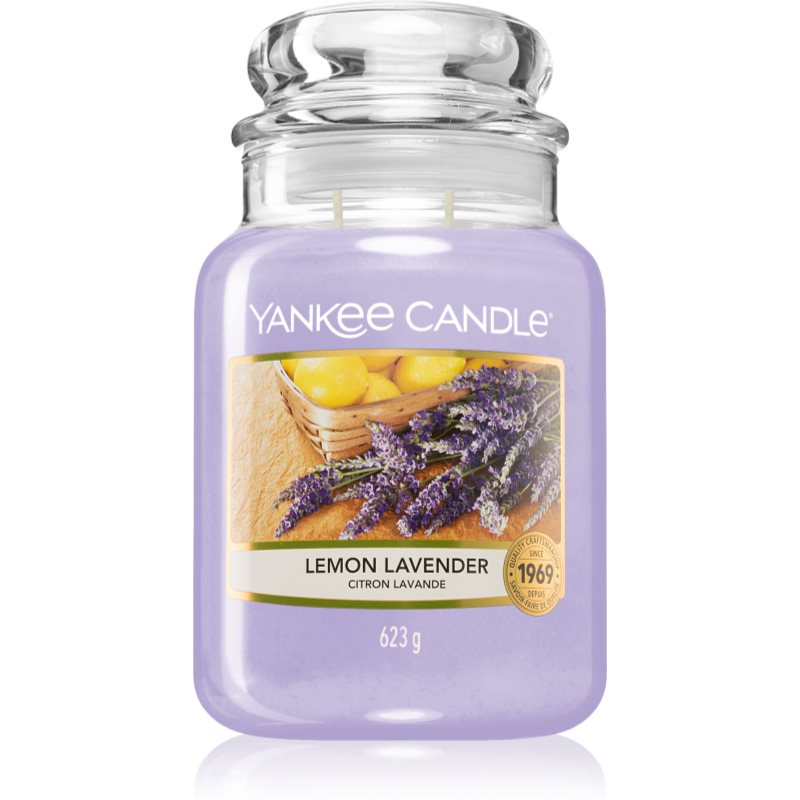 Yankee Candle Lemon Lavender vonná svíčka Classic malá 623 g