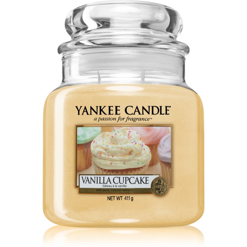 Yankee Candle Vanilla Cupcake illatgyertya Classic közepes méret 411 g