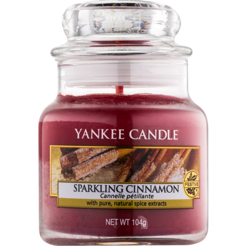Yankee Candle Sparkling Cinnamon lumânare parfumată Clasic mare 104 g