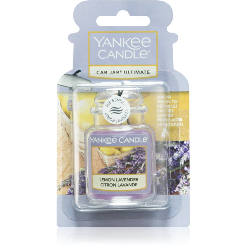 Yankee Candle Lemon Lavender illat autóba felakasztható autóillatosító 1 db