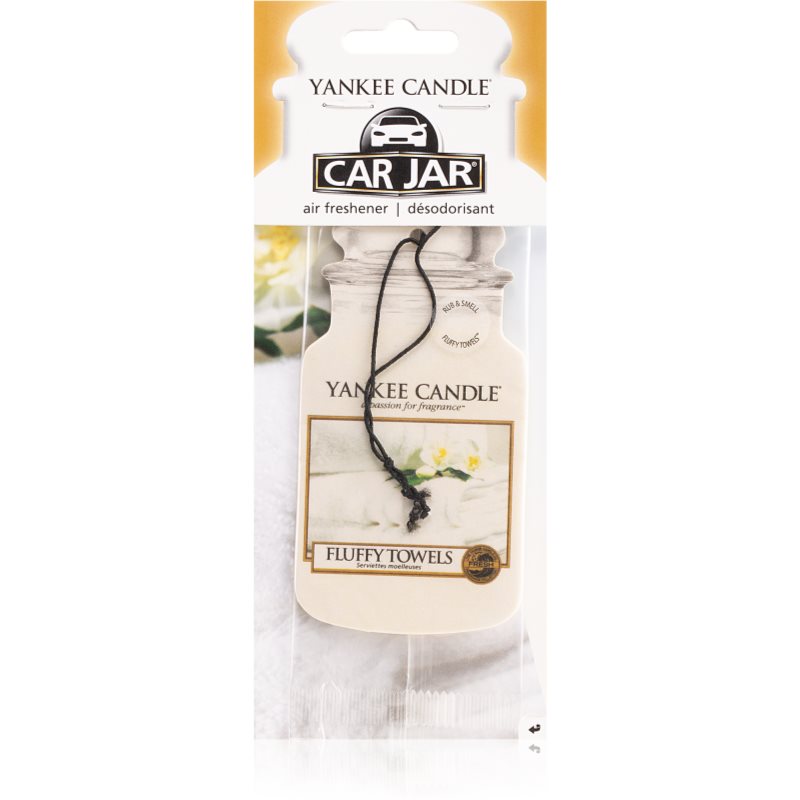 Yankee Candle Fluffy Towels hanging car air freshener hanging 1 pc
