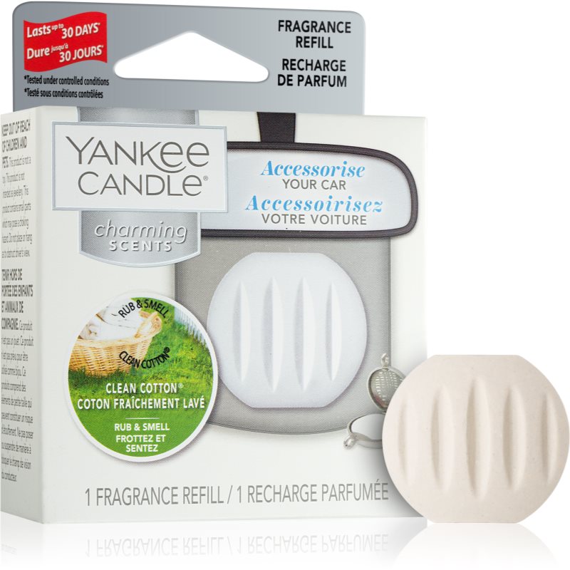 

Yankee Candle Clean Cotton aромат для авто змінне наповнення підвісний