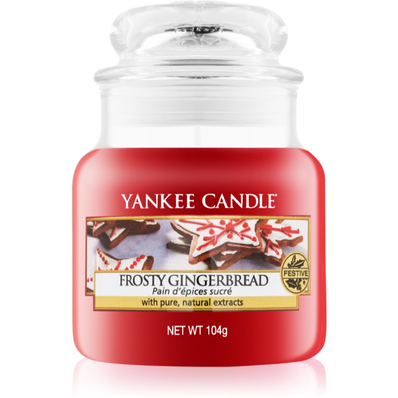 

Yankee Candle Frosty Gingerbread ароматизована свічка  Classic маленька