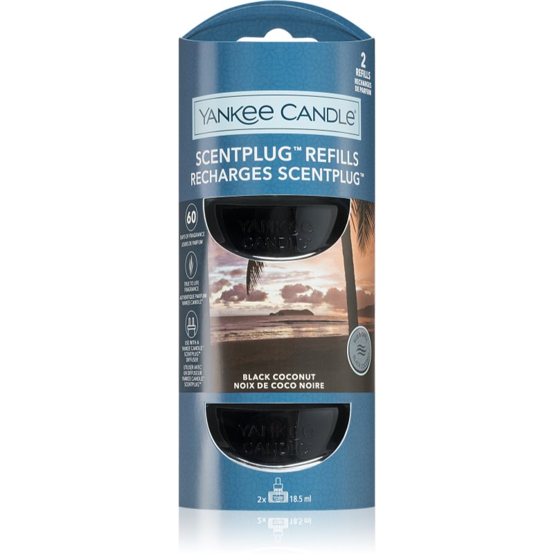 Yankee Candle Black Coconut refill för aroma diffuser 2x18,5 ml unisex