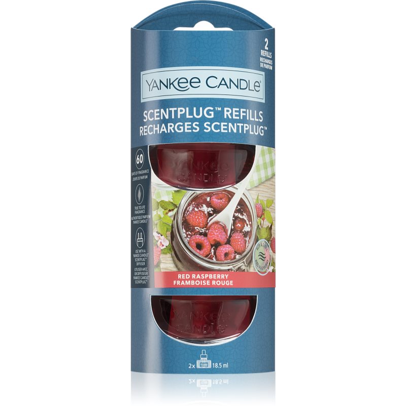 Yankee Candle Red Raspberry Refill fyllning för elektrisk diffusor 2x18,5 ml unisex