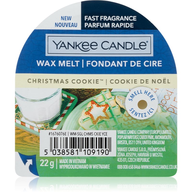 Yankee Candle Christmas Cookie vosek za aroma lučko 22 g