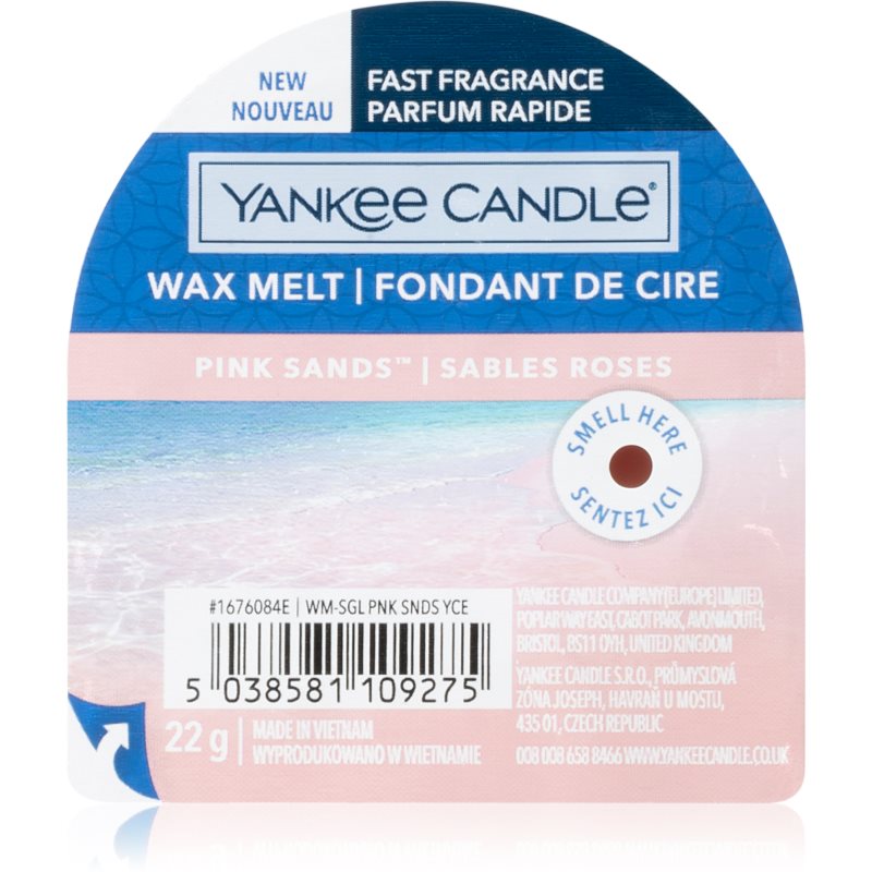 Yankee Candle Pink Sands 22 g vonný vosk unisex