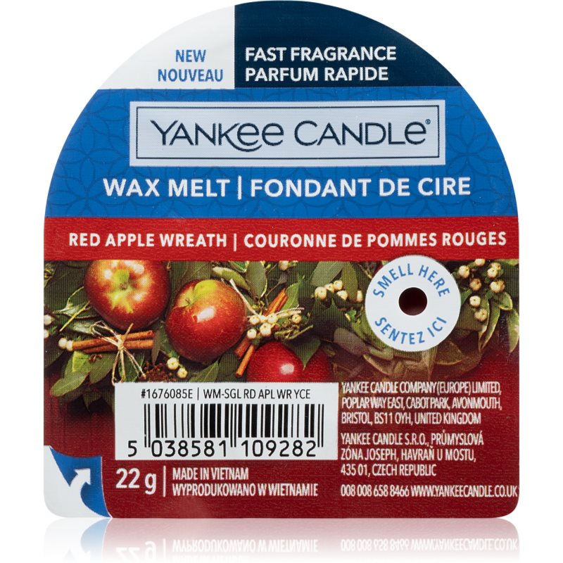 Yankee Candle Red Apple Wreath віск для аромалампи 22 гр