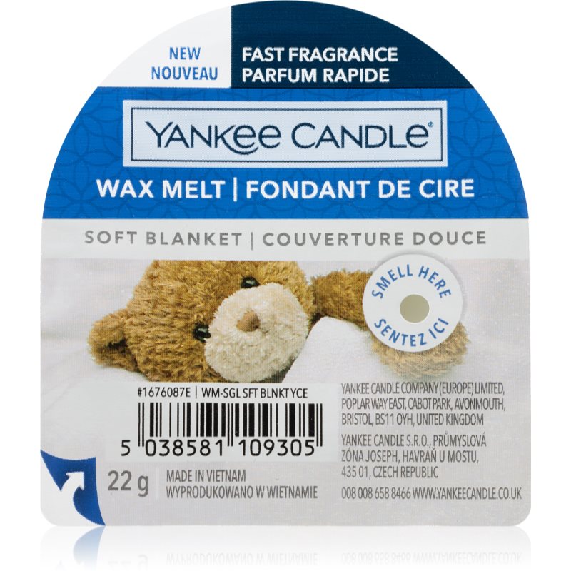Yankee Candle Soft Blanket віск для аромалампи 22 гр