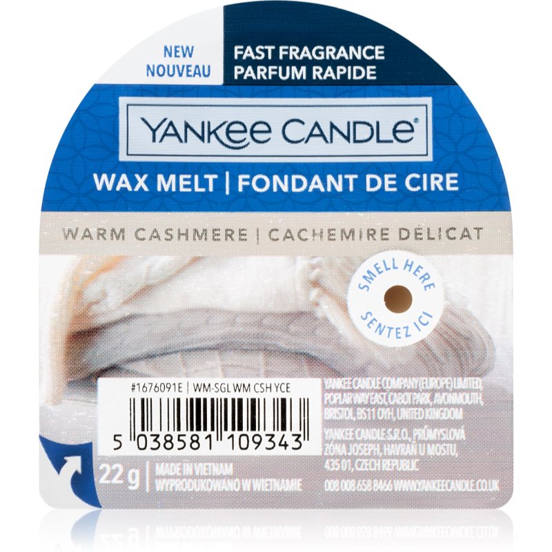 Yankee Candle Warm Cashmere vosek za aroma lučko 22 g