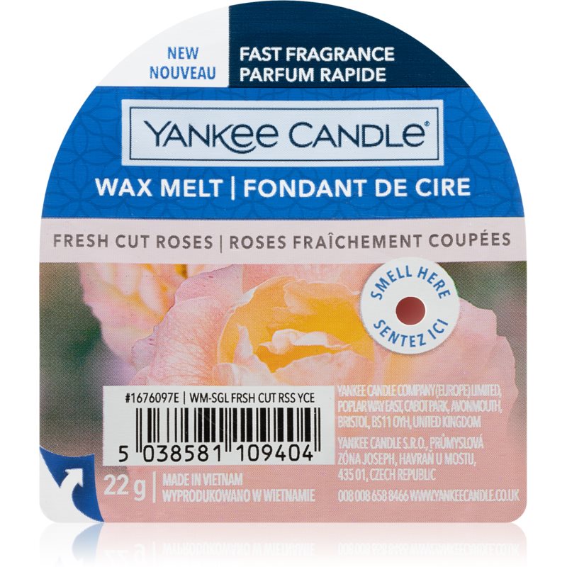 Yankee Candle Fresh Cut Roses віск для аромалампи 22 гр