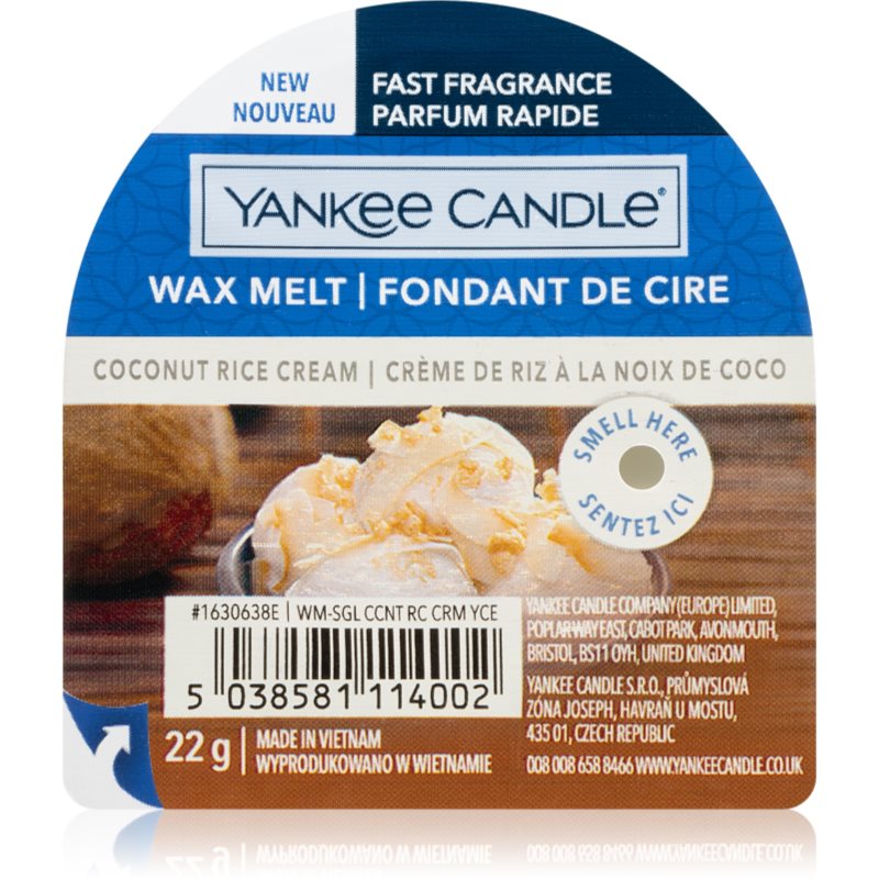 

Yankee Candle Coconut Rice Cream віск для аромалампи