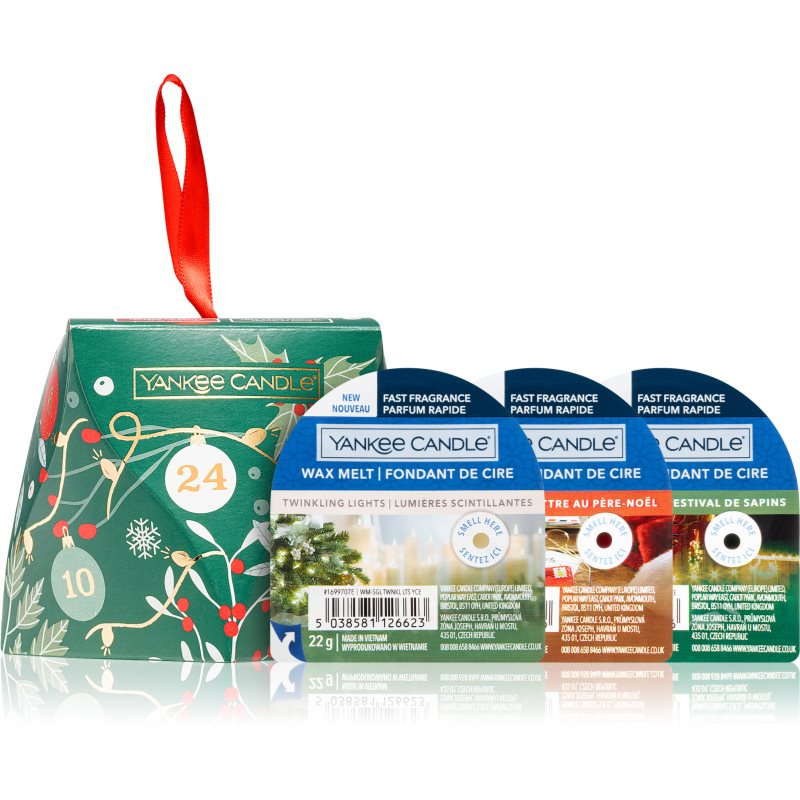 Yankee Candle Christmas Collection 3 Wax Melt Presentförpackning unisex