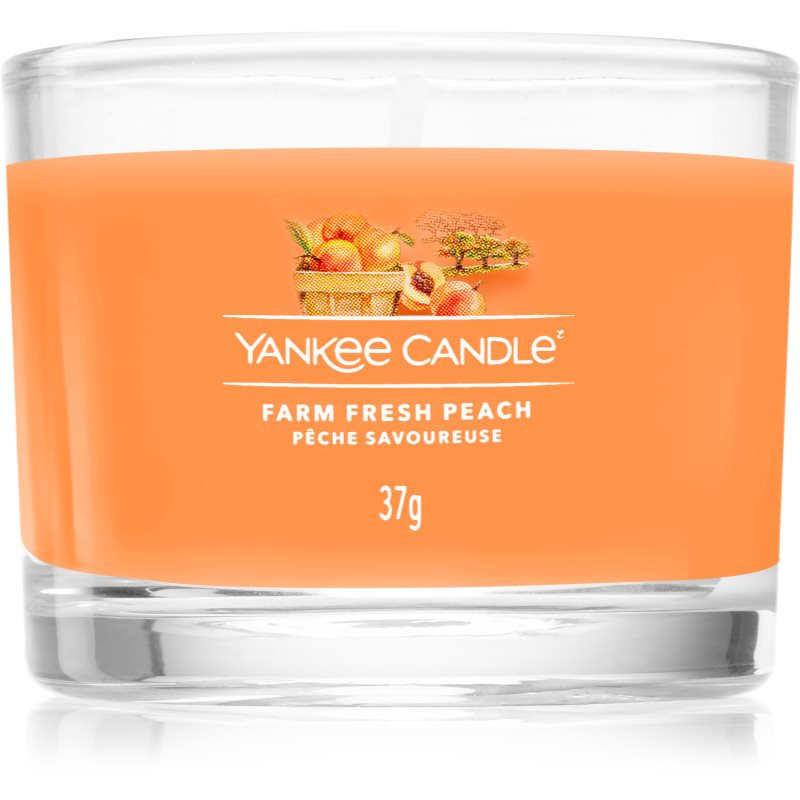 Yankee Candle Farm Fresh Peach bougie votive 37 g unisex
