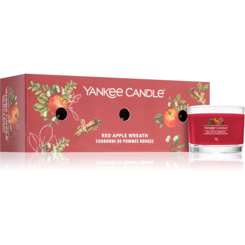 Yankee Candle Red Apple Wreath Christmas Gift Set