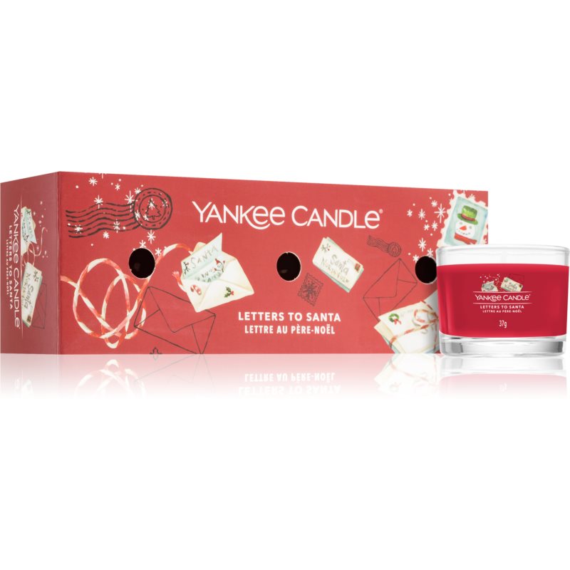 Yankee Candle Letters To Santa darčeková kazeta vonná sviečka 3 x 37 g unisex