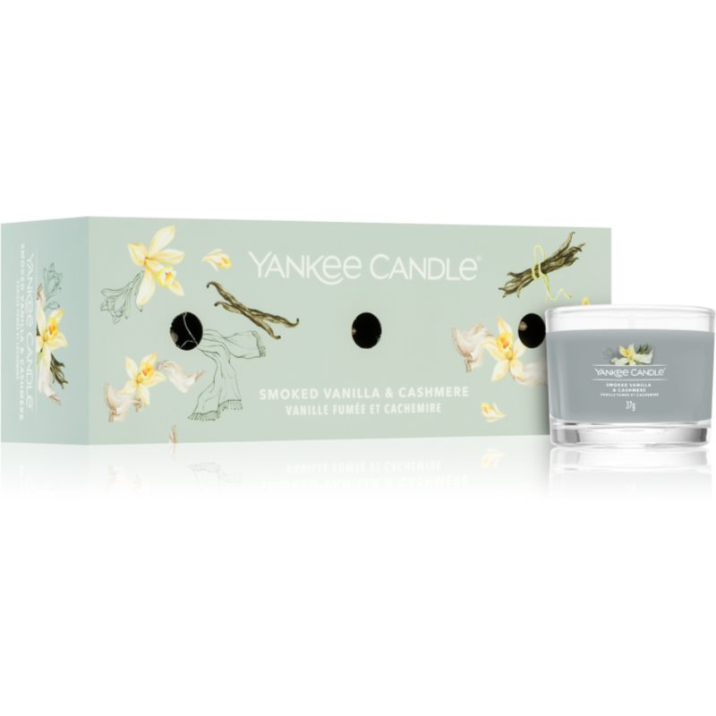 Yankee Candle Smoked Vanilla & Cashmere подарунковий набір 3x37 гр