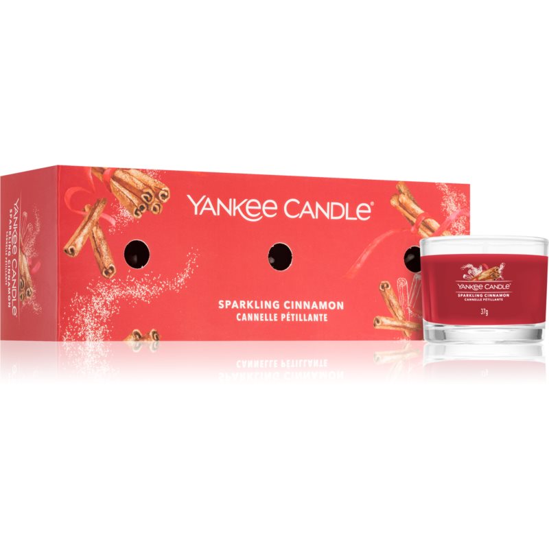 Yankee Candle Sparkling Cinnamon božični darilni set