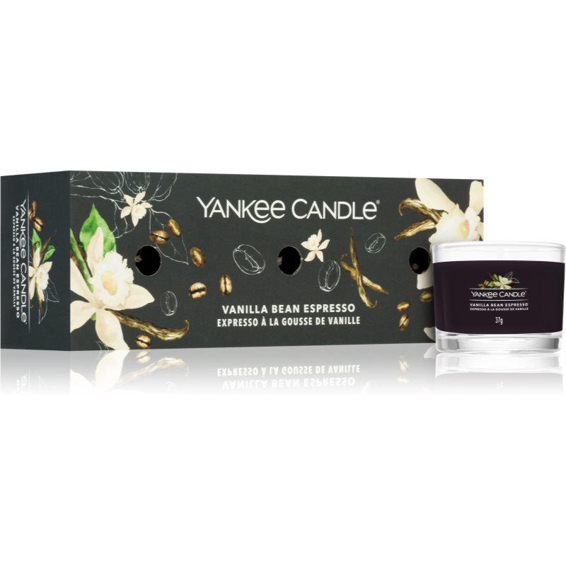 Yankee Candle Vanilla Bean Espresso darilni set 3x37 g