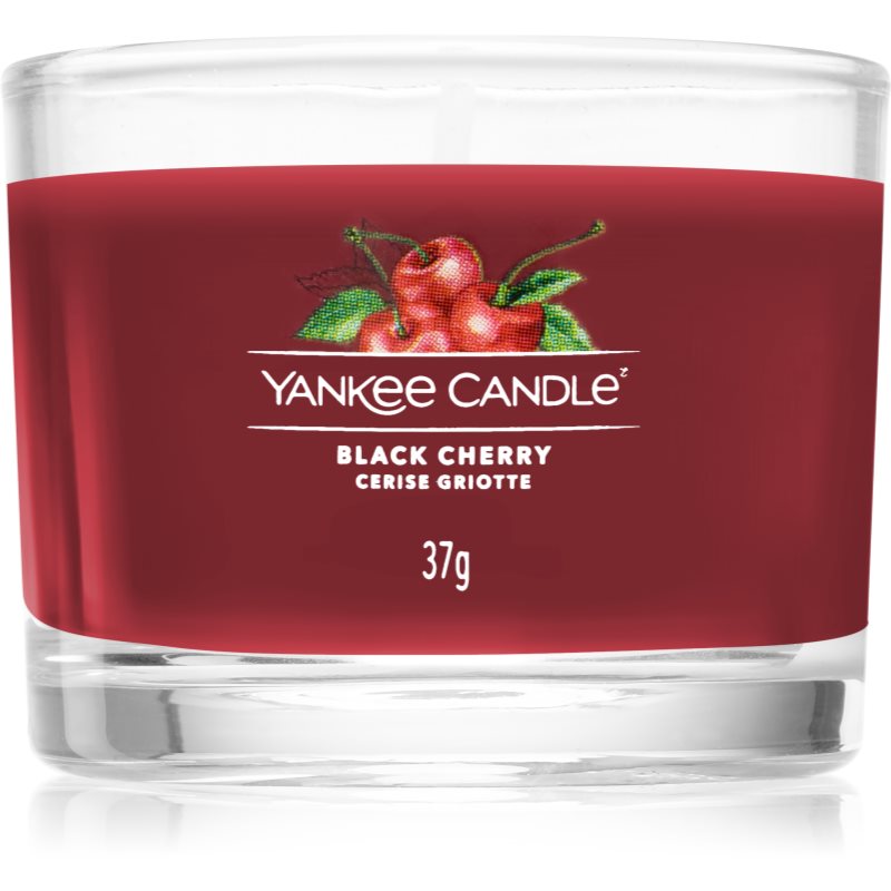 Yankee Candle Black Cherry sampler świeca glass 37 g