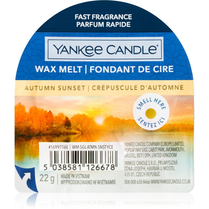 Yankee Candle Autumn Sunset віск для аромалампи Signature 22 гр
