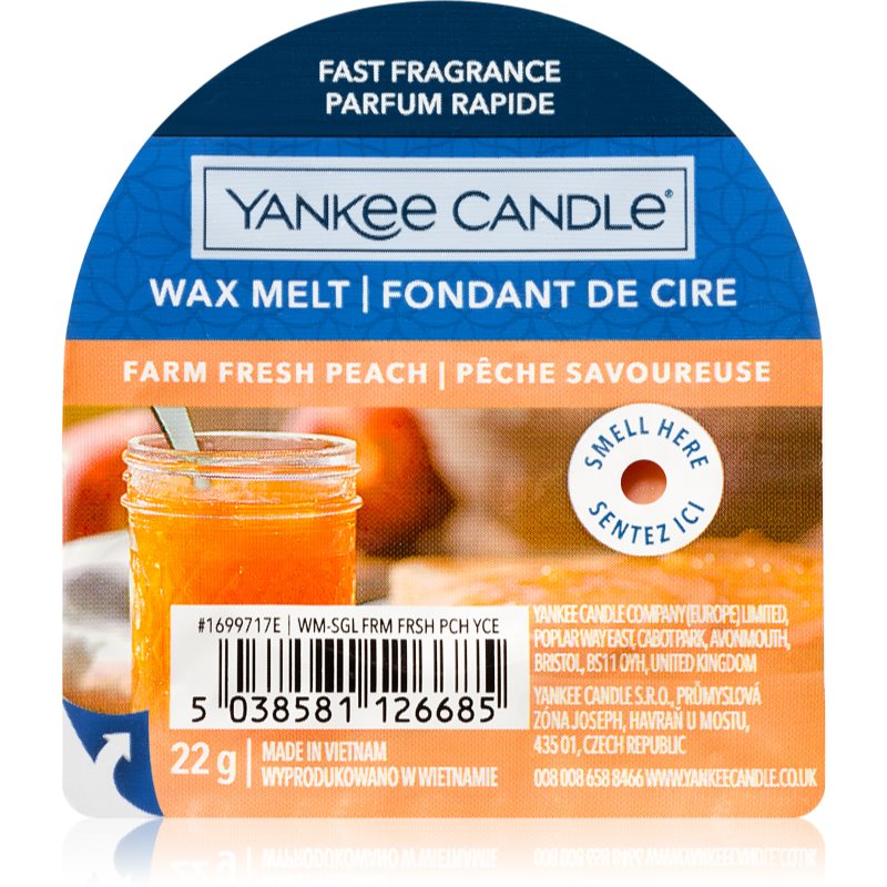 Yankee Candle Farm Fresh Peach vosk do aromalampy 22 g