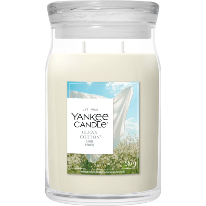 Yankee Candle Yankee Candle Clean Cotton vela perfumada Signature 567 g