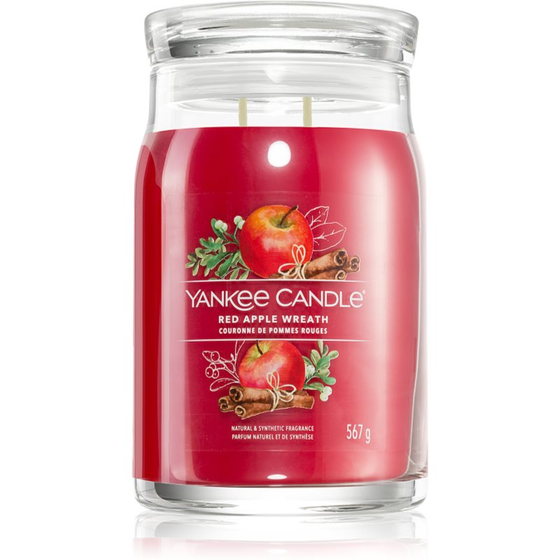 Yankee Candle Red Apple Wreath dišeča sveča 567 g