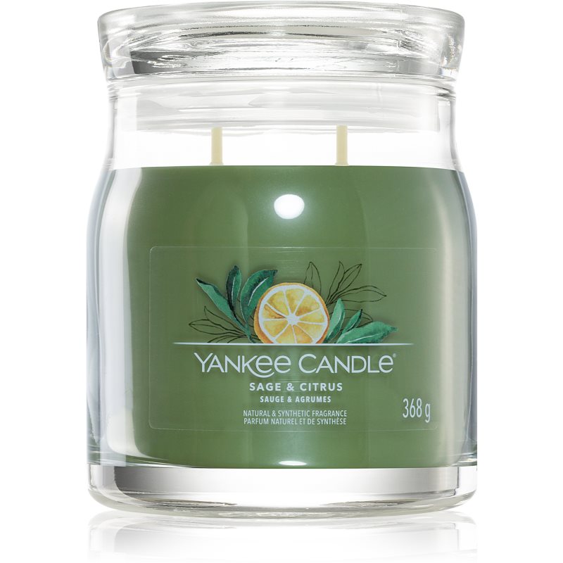 Yankee Candle Sage & Citrus vonná sviečka Signature 368 g