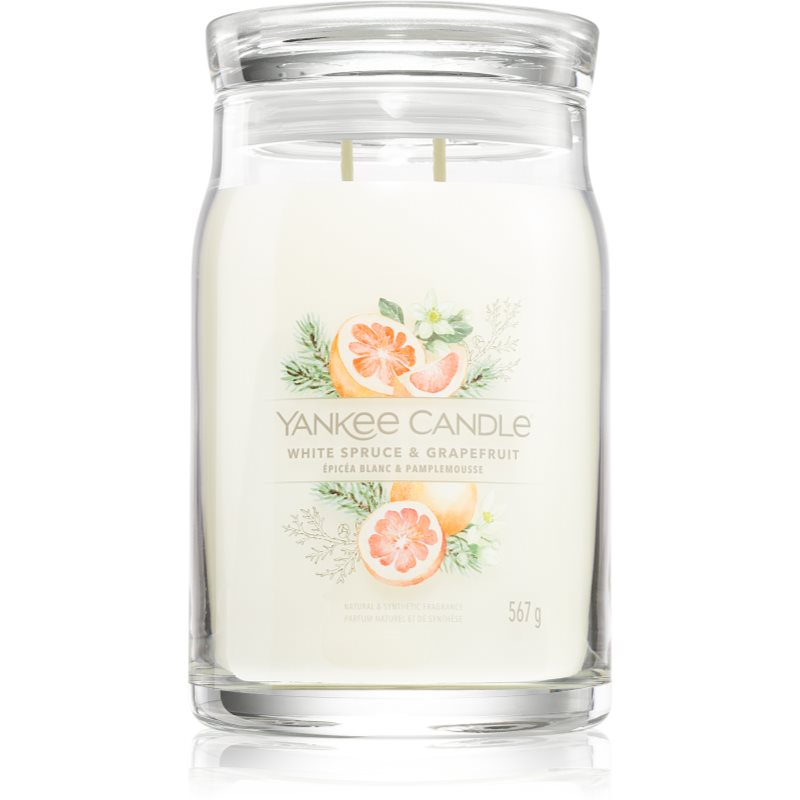 Yankee Candle White Spruce & Grapefruit vonná svíčka 567 g