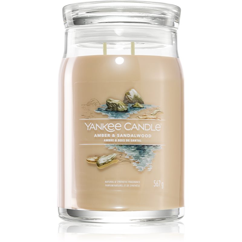Yankee Candle Amber & Sandalwood Aроматична свічка 567 гр