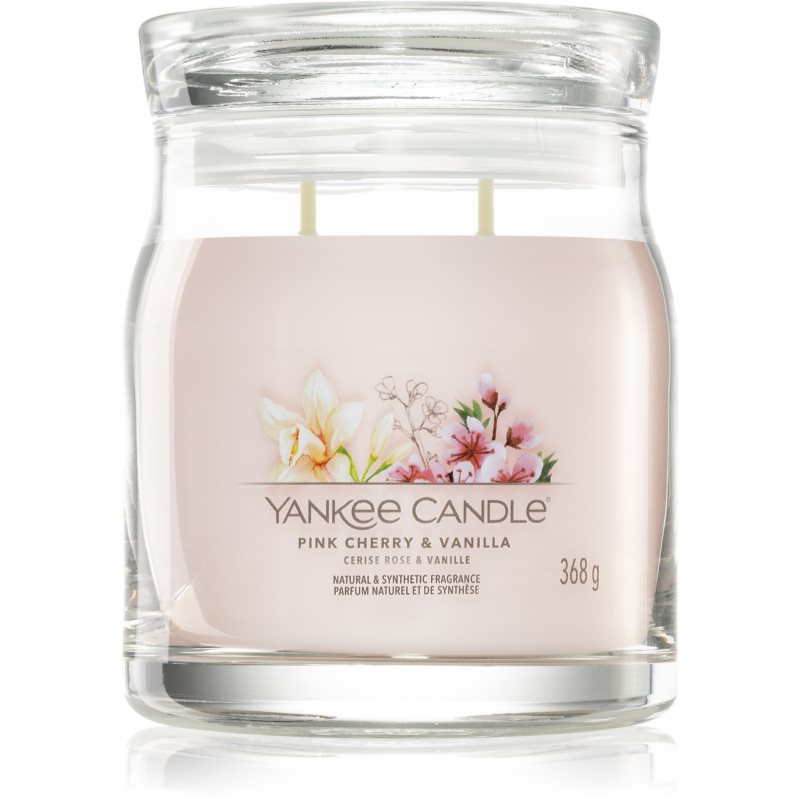 Yankee Candle Pink Cherry & Vanilla vonná sviečka Signature 368 g