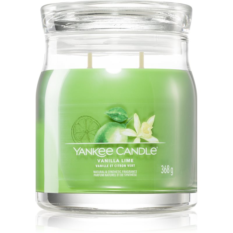 Yankee Candle Vanilla Lime vonná svíčka Signature 368 g