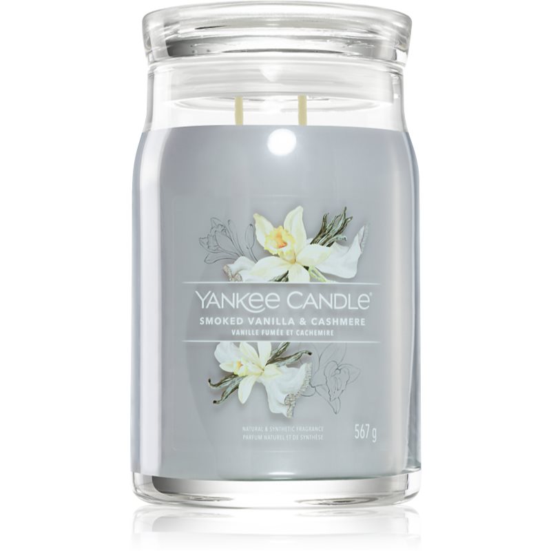 Yankee Candle Smoked Vanilla & Cashmere Scented Candle Signature 567 G