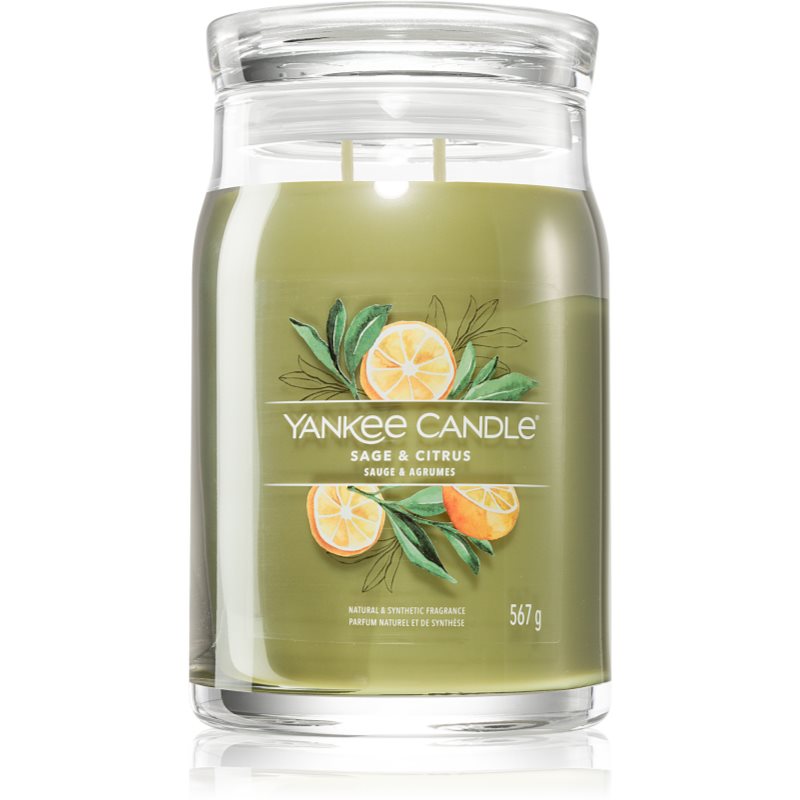 E-shop Yankee Candle Sage & Citrus vonná svíčka Signature 567 g