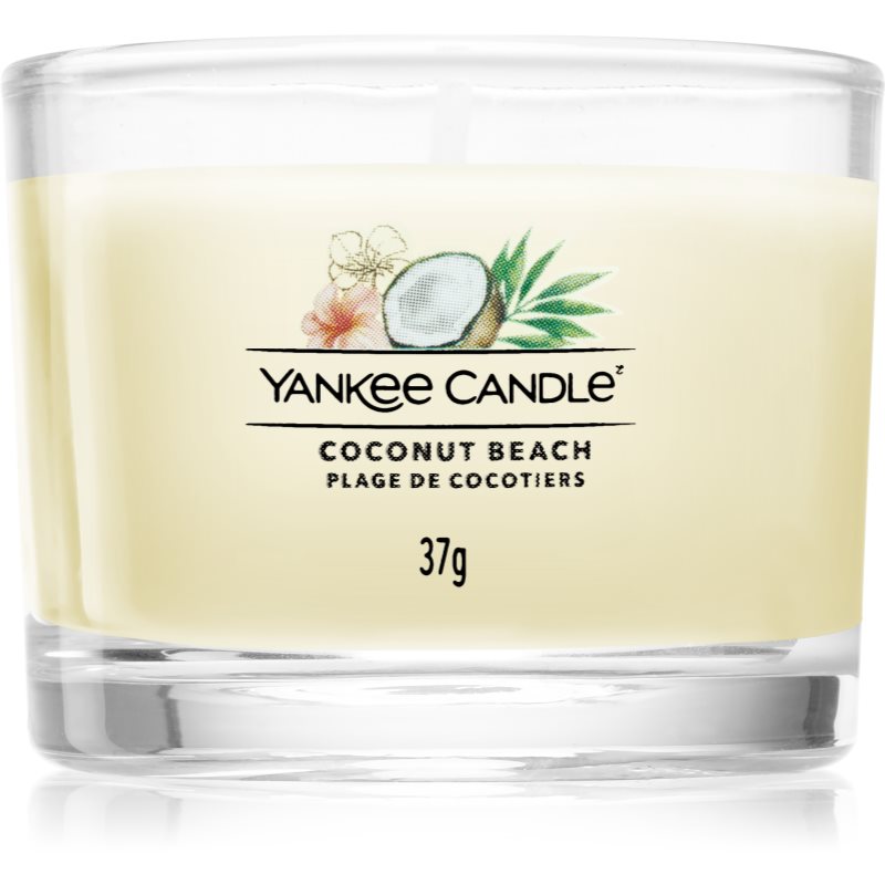 Yankee Candle Coconut Beach вотивна свічка Glass 37 гр