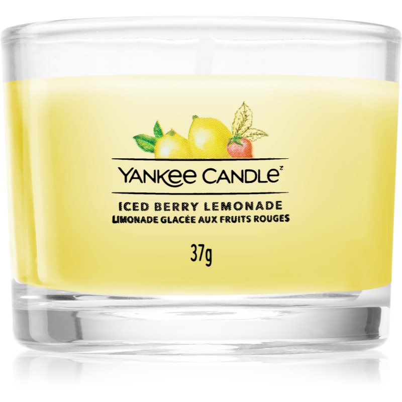 Yankee Candle Iced Berry Lemonade votivna sveča glass 37 g