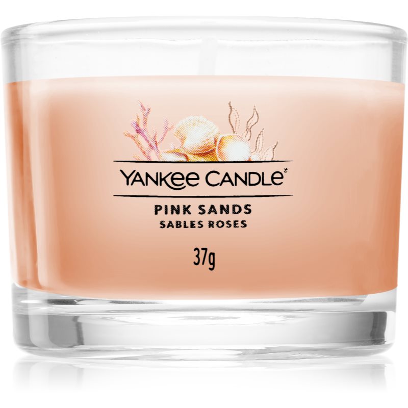 Yankee Candle Pink Sands votivní svíčka glass 37 g