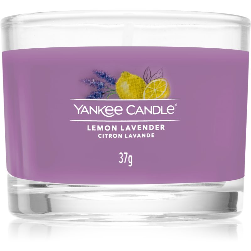 Yankee Candle Lemon Lavender votívna sviečka glass 37 g