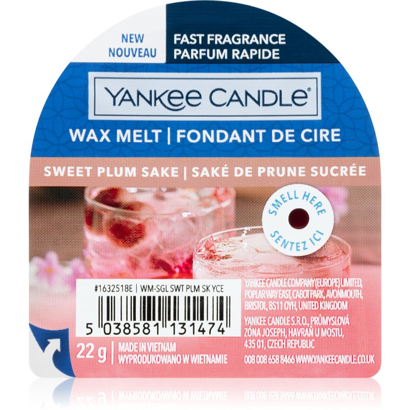 Yankee Candle Sweet Plum Sake vosek za aroma lučko 22 g