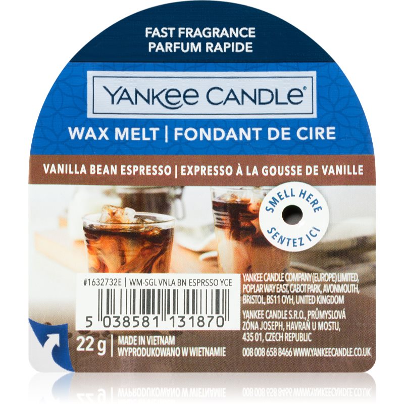 Yankee Candle Vanilla Bean Espresso wax melt 22 g
