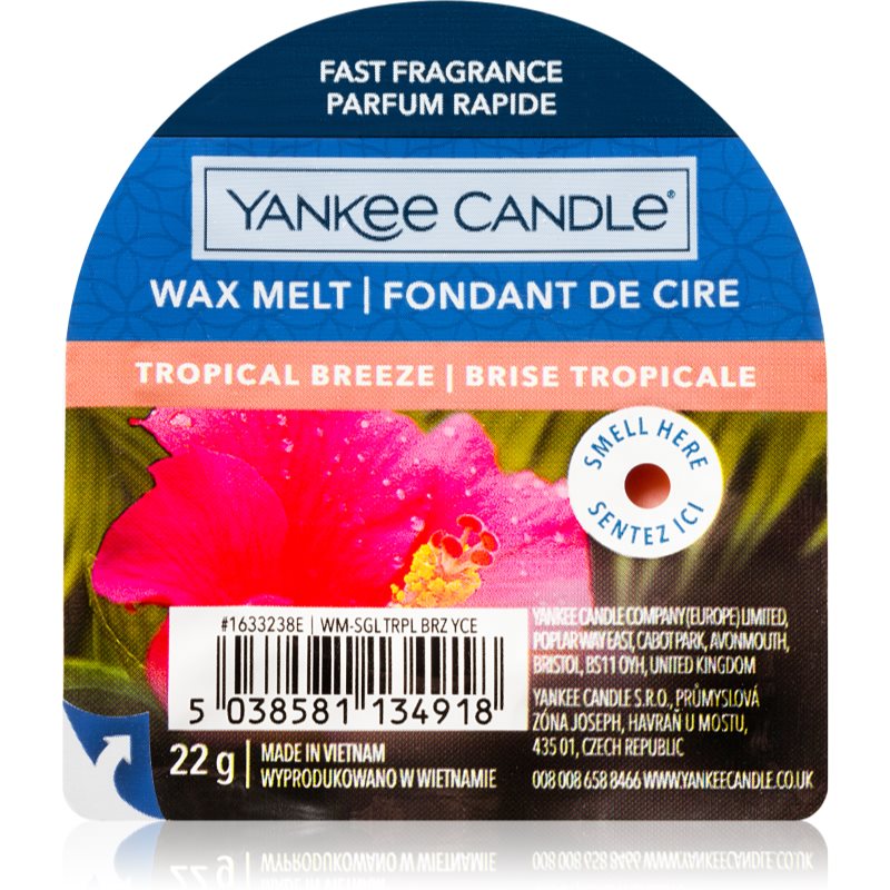 Yankee Candle Tropical Breeze vosek za aroma lučko 22 g