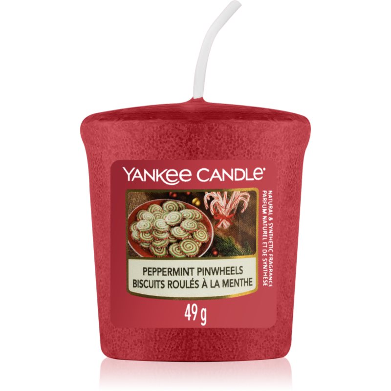 Yankee Candle Peppermint Pinwheels вотивна свічка 49 гр
